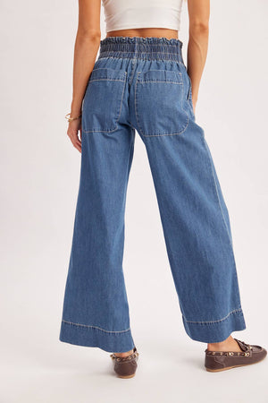Wide Leg Denim Jeans