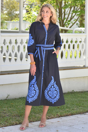 Mykonos Dress- Sky Blue