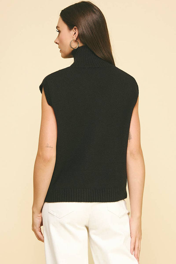 Mock Neck Sweater Vest