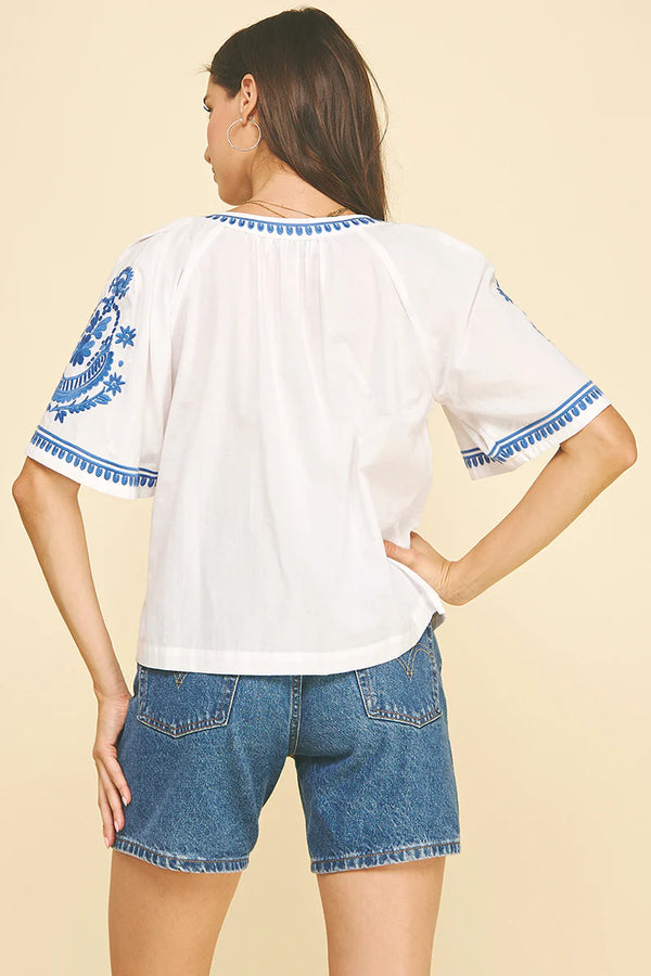 Bohemian Embroidered Blouse