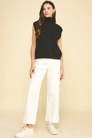 Mock Neck Sweater Vest
