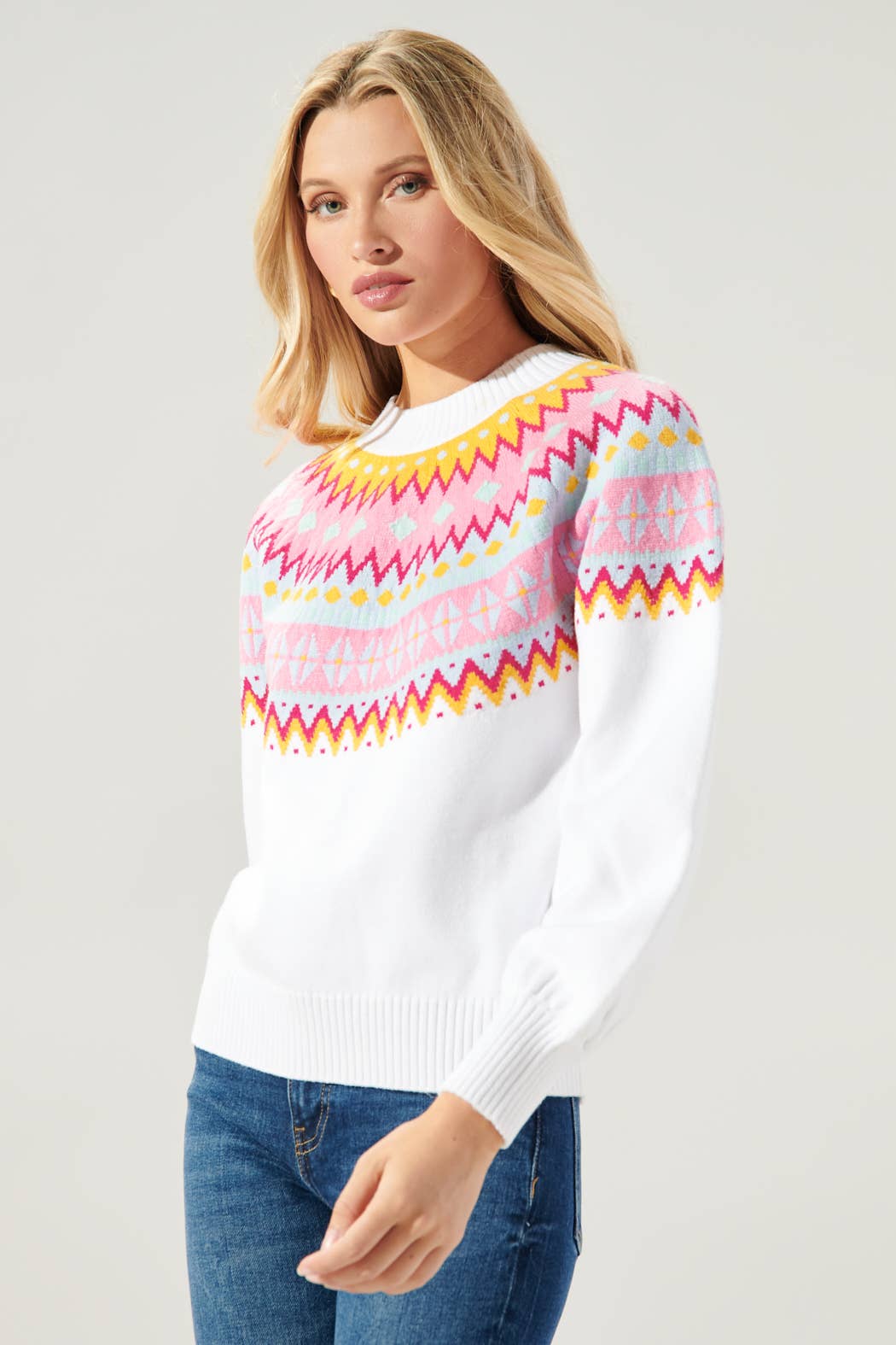 Turkish Delight Fair Isle Pastel Sweater