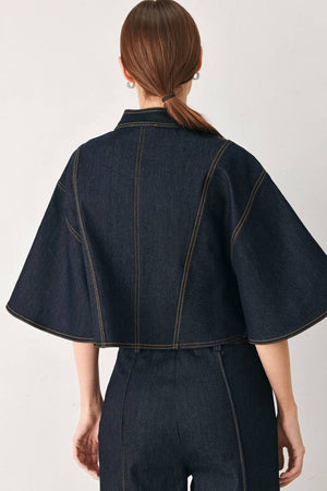 Denim Capelet Skort Set