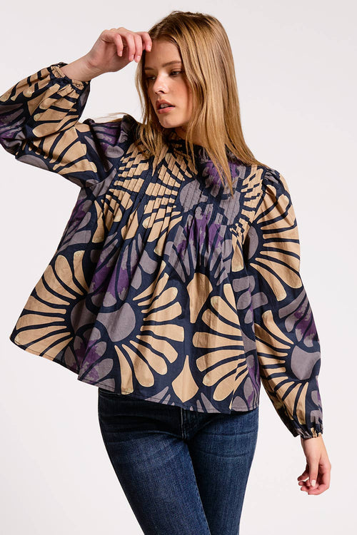 Vintage Botanica Long Sleeve Blouse