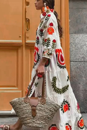 Floral Printed Maxi Dress