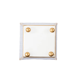 Scales Enameled Square Cachepot Planter