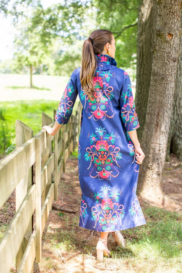 Aramenta Blue Bouvier Long Dress