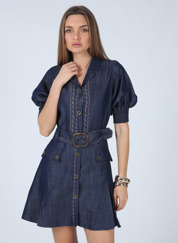 NOA DENIM MINI DRESS