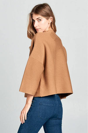 NOT YOUR CASUAL TOP CAMEL