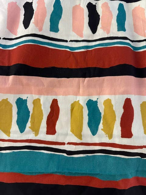 Ethnic Clash Poplin Top and Skirt Set