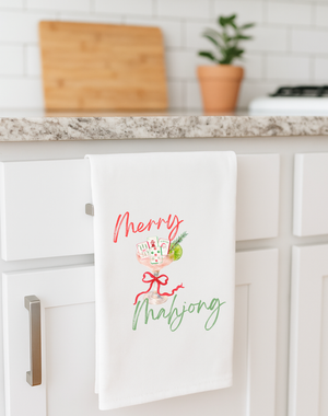Mahjong Christmas Towel