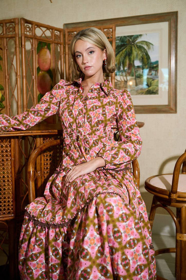 Banyan Long Sleeve Dress - Farmhouse Pink
