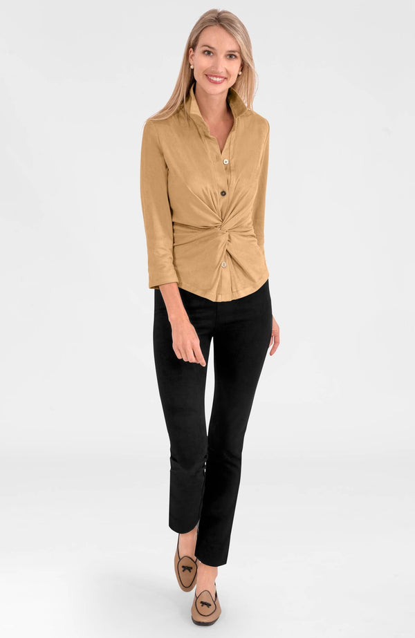 Twist & Shout Top - Ultra Suede