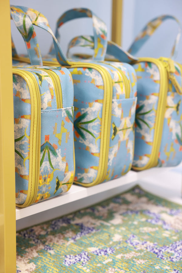 English Garden Blue Travel Case