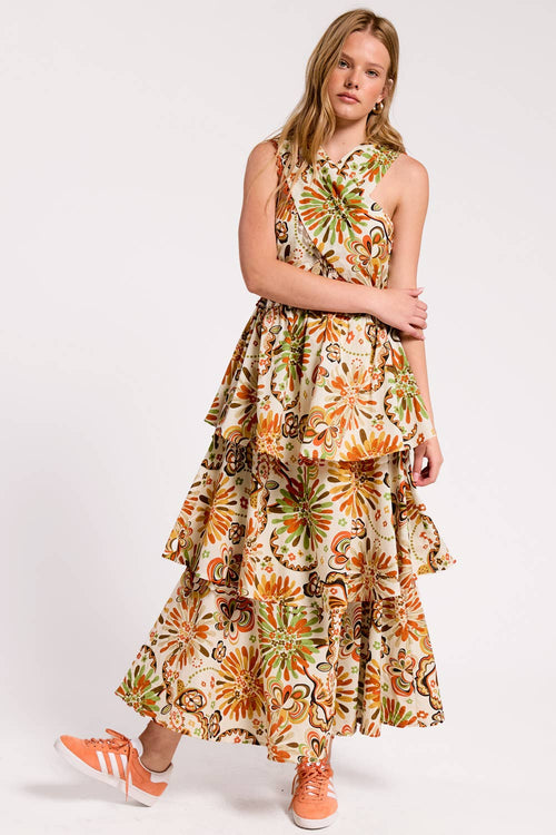 Savanna Tiered Halter Dress