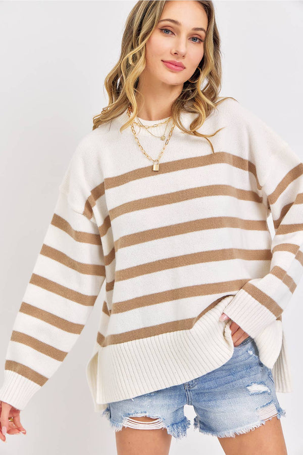 Striped Oversized Sweater