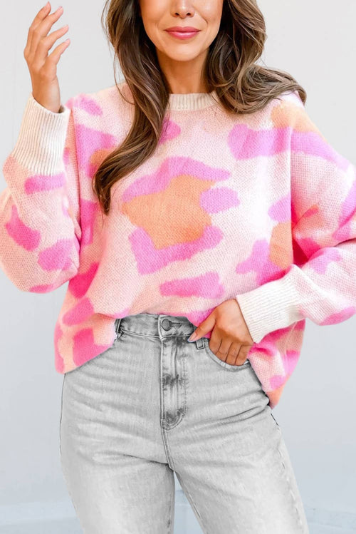 Multi-Color Camouflage Sweater