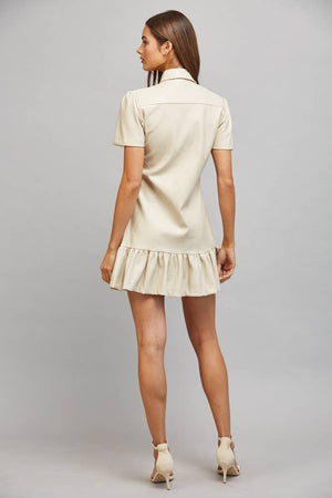 Faux Leather Dress