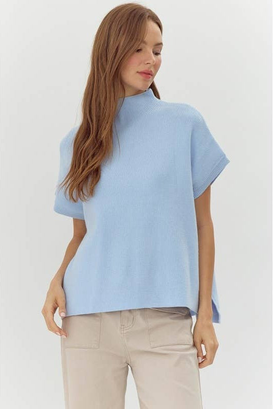 Drop Shoulder Sweater Top