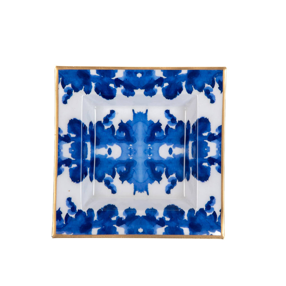 Ink Blot Enameled Tori Trinket Tray