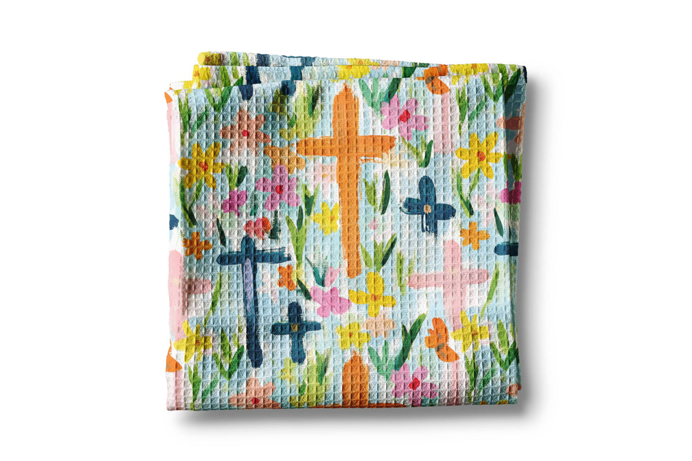 Easter Cross Kitchen Towel