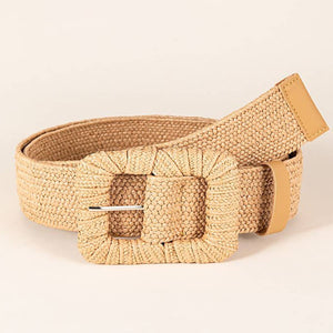 Woven Square Buckle Belt