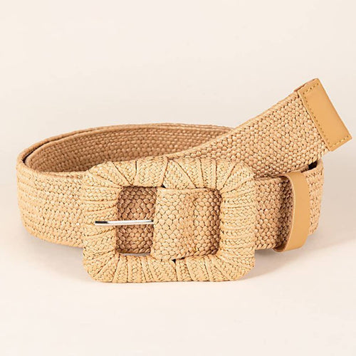 Woven Square Buckle Belt