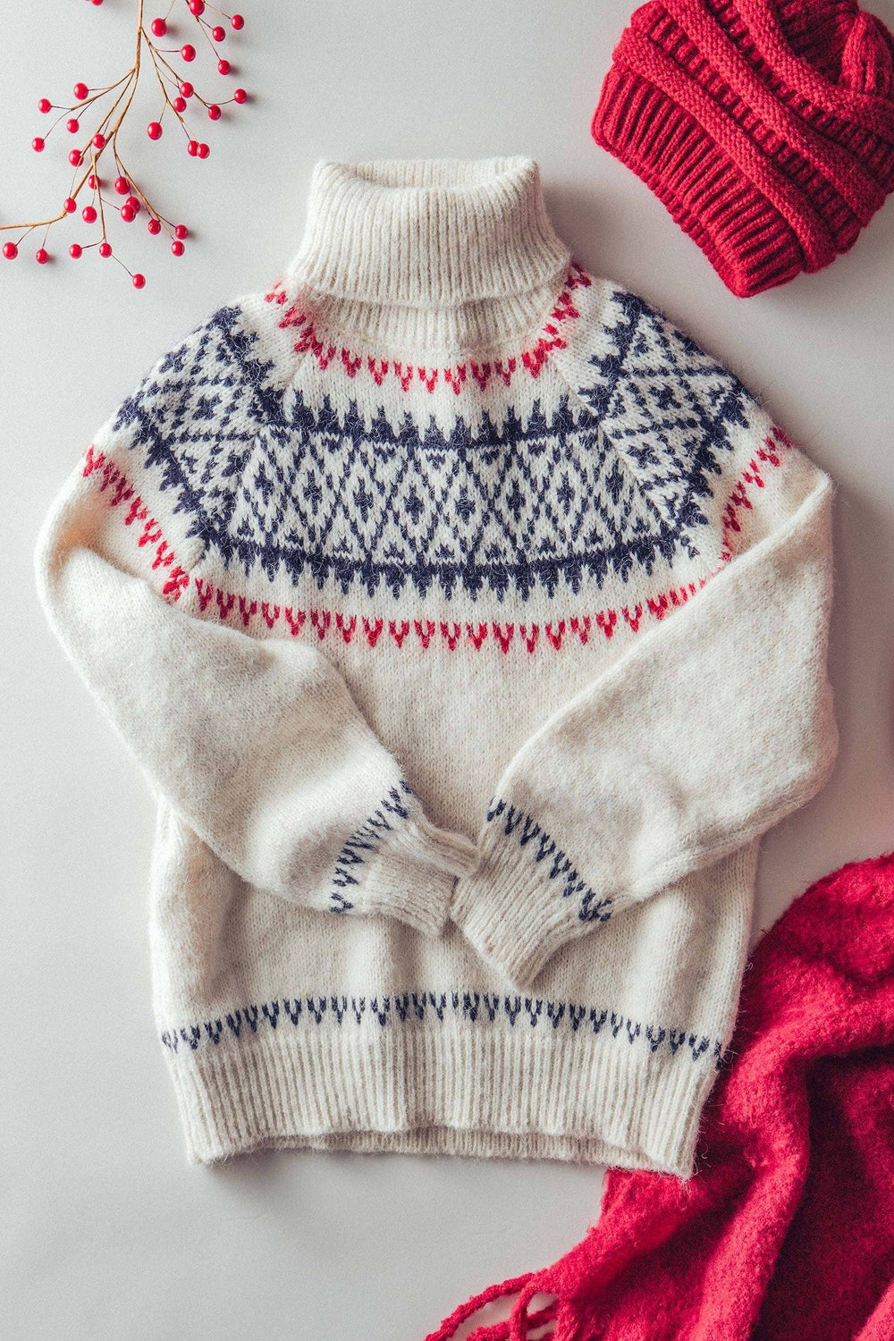 Nordic Fair Isle Knit Sweater