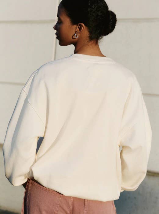 Applique Sewn Detail & Slow Stitched Sweatshirt