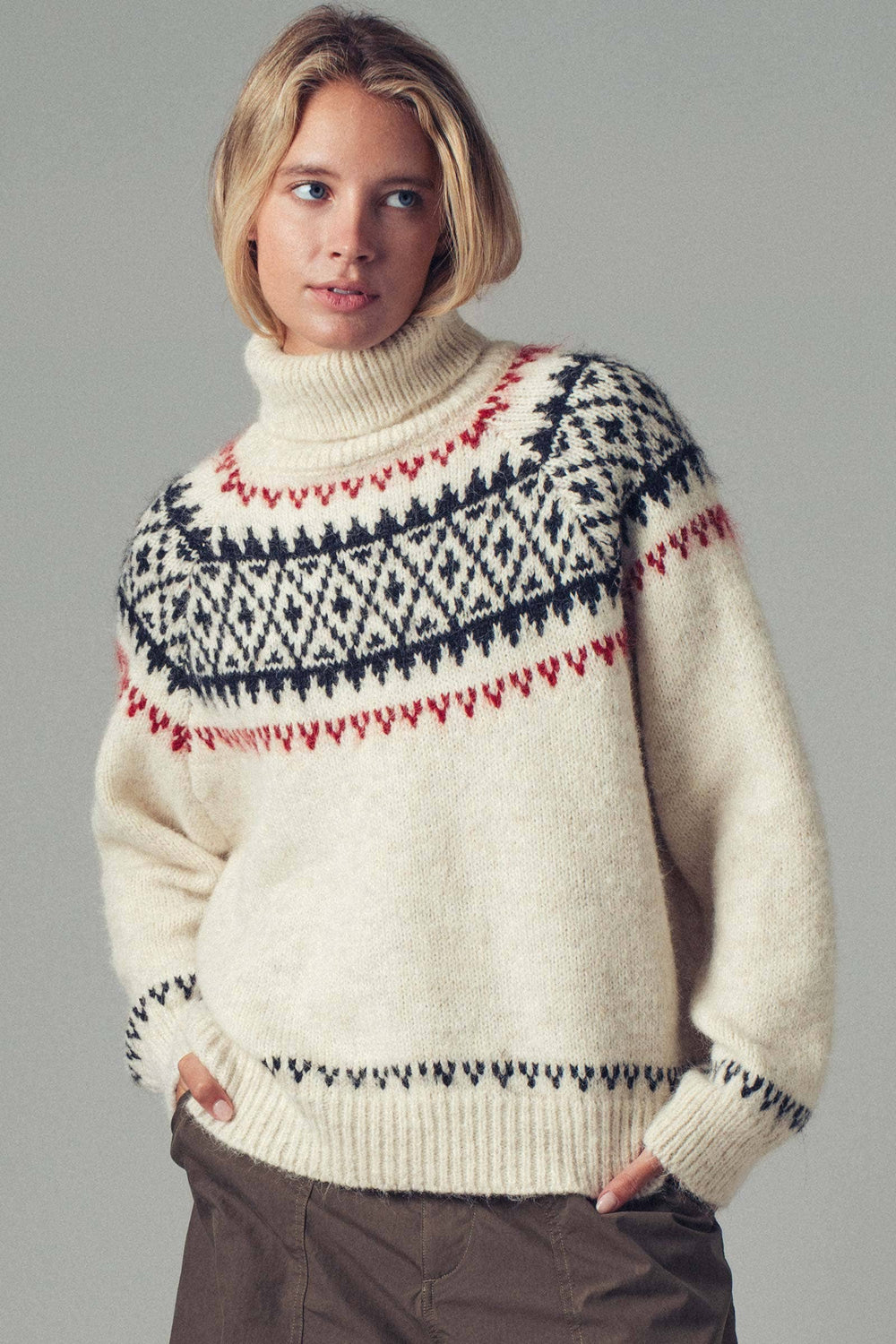 Nordic Fair Isle Knit Sweater