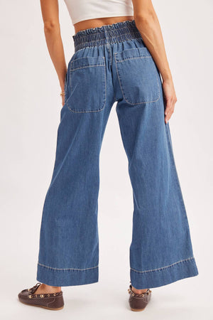 Wide Leg Denim Jeans