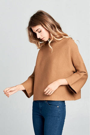 NOT YOUR CASUAL TOP CAMEL