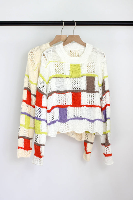 ZARIA COLOR BLOCK SWEATER