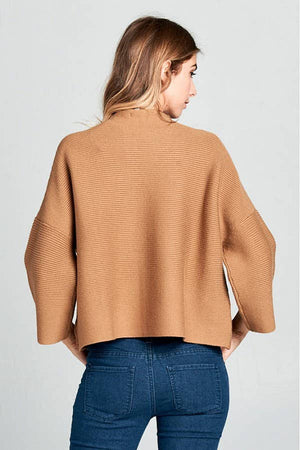 NOT YOUR CASUAL TOP CAMEL