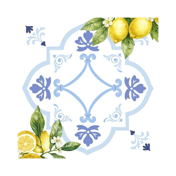 Amalfi Coast Mahjong Mat | Lemon Italy Mediterranean