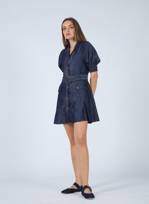 NOA DENIM MINI DRESS