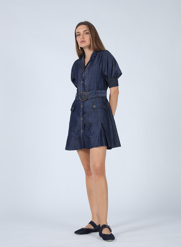 NOA DENIM MINI DRESS
