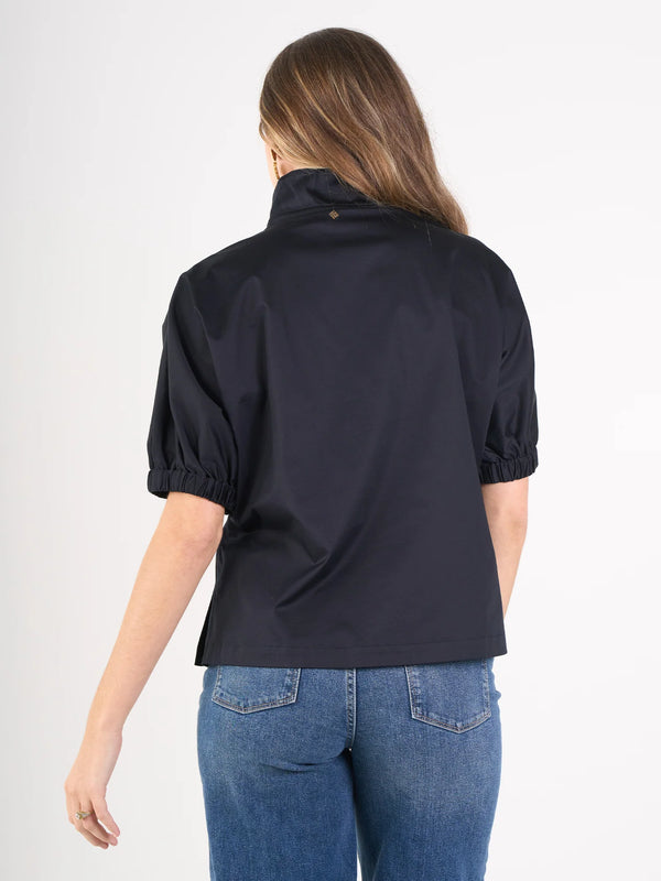 Poppy Top - Black Ponte