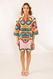 Venice Bouvier Short Dress with Sash