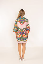 Venice Bouvier Short Dress with Sash