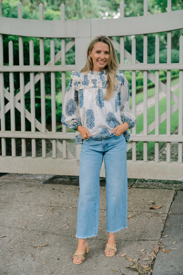 Maple Blouse | Blue Fern
