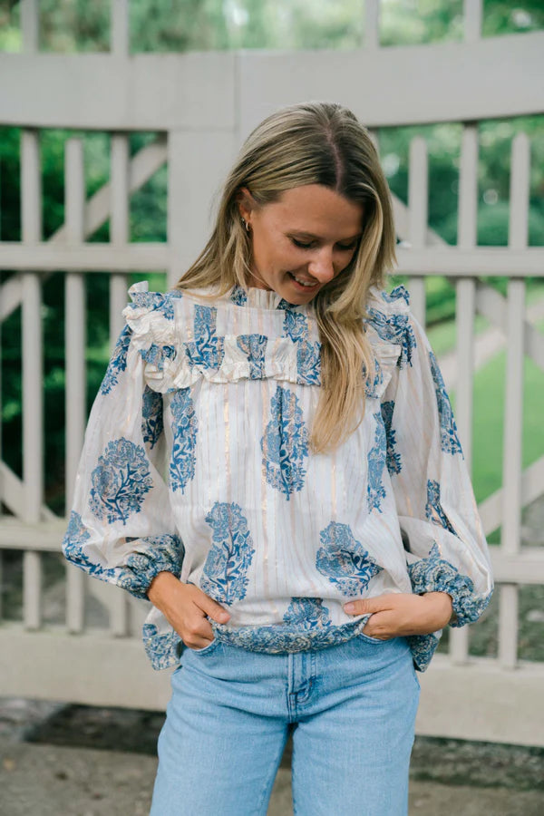 Maple Blouse | Blue Fern