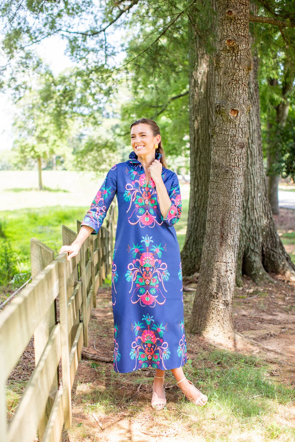 Aramenta Blue Bouvier Long Dress