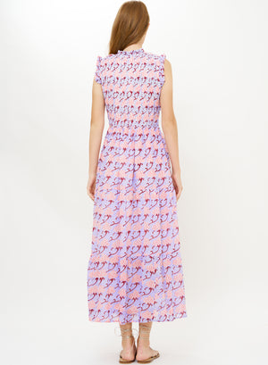 Sleeveless Smocked Maxi