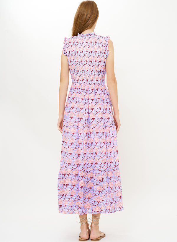 Sleeveless Smocked Maxi