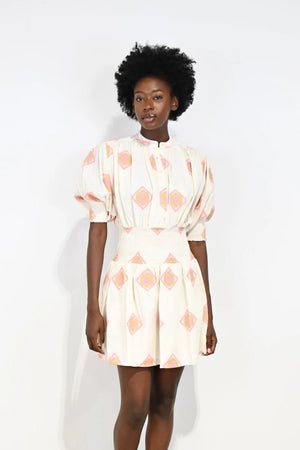 Cynthia Dress - Orchid Medallion