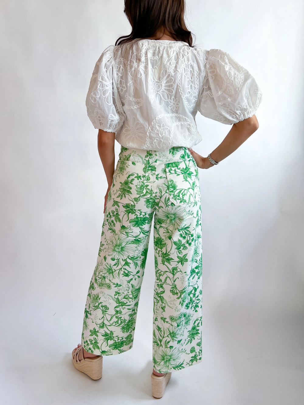 Floral Embroidered Blouse Top