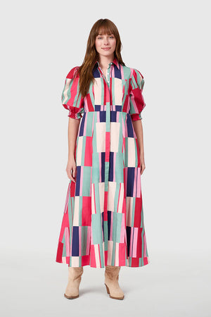 Rosie Shirtdress - Woodland Stripes