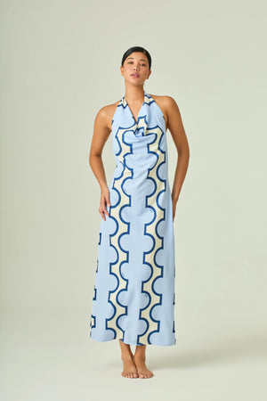 Nana Dress- Blue Multi