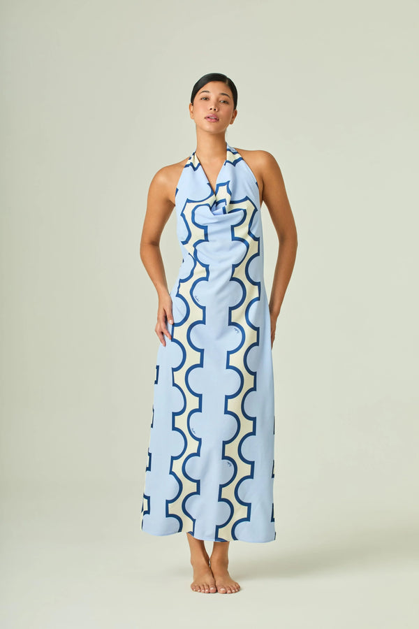 Nana Dress- Blue Multi